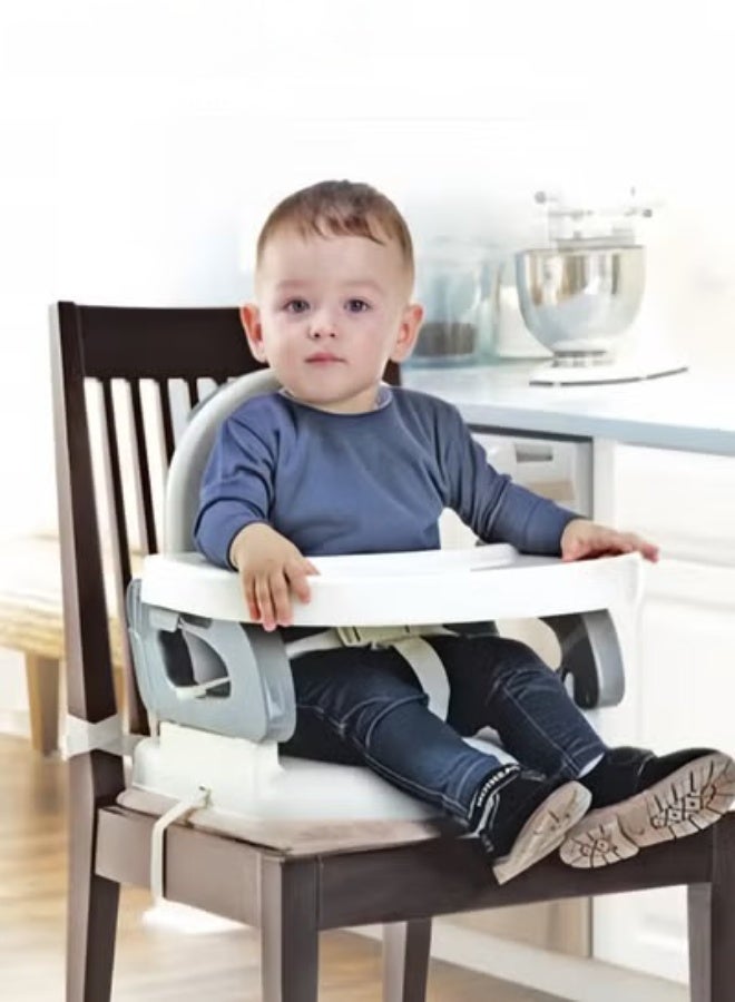 MIXDE Deluxe Comfort Folding Booster Baby Base 2-in-1 Booster Feeding and Floor Seat with Self-Storing Tray Booster Feeding Seat - Image 5
